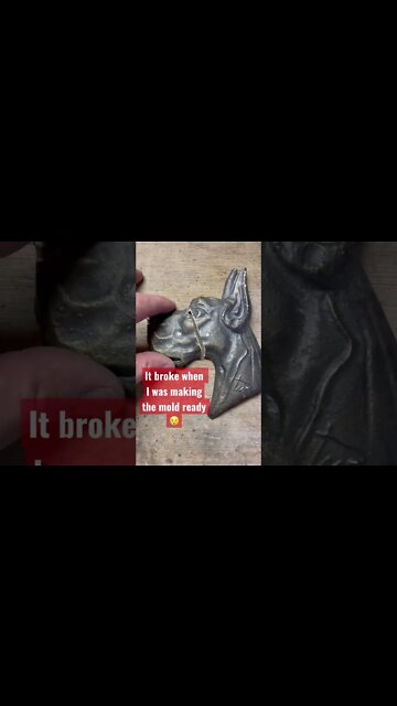😢It broke when I was preparing the mold #sandcasting #casting