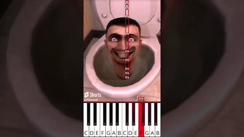 Skibidi Toilet Club Mix (@musicoscinicos) - Octave Piano Tutorial