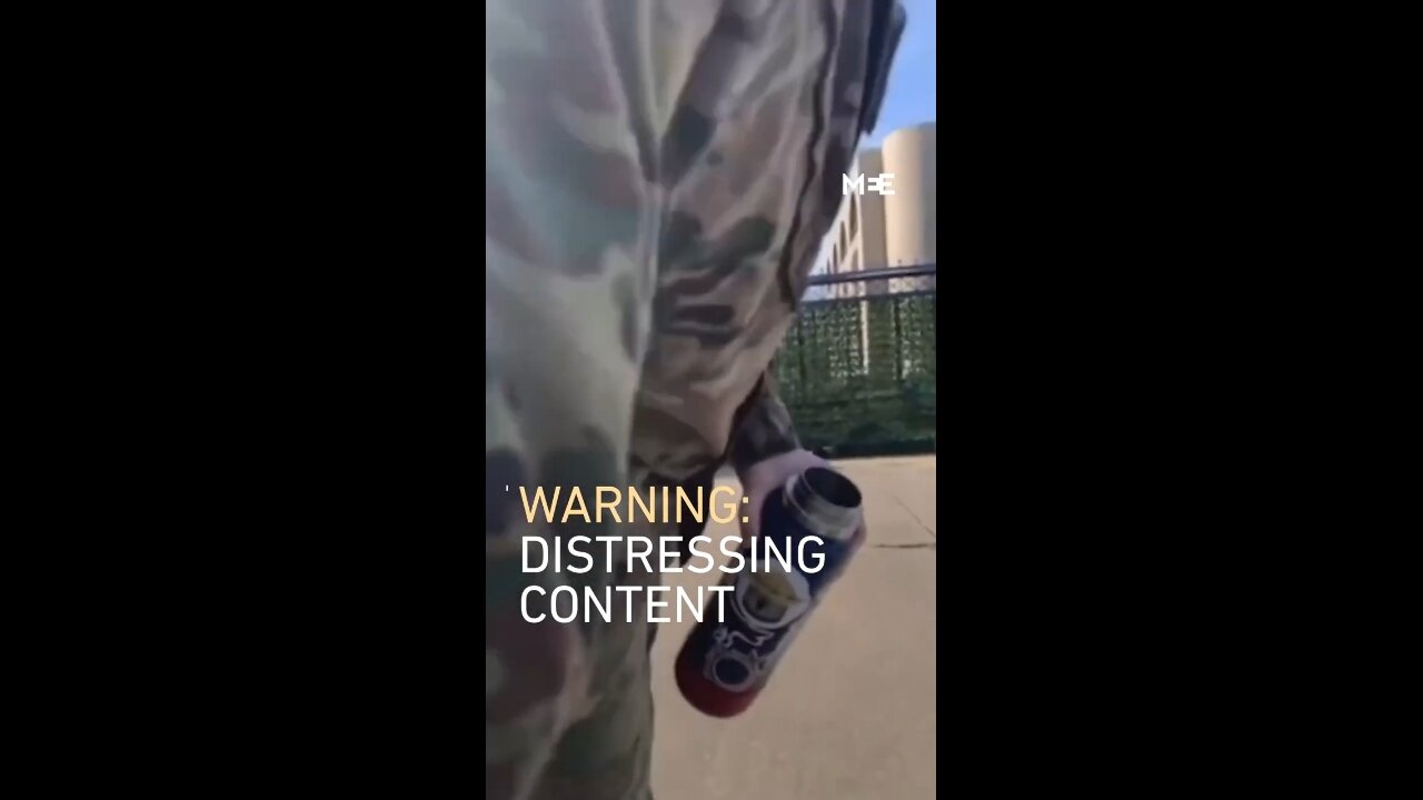 Leaked Video of Aaron Bushnell Lighting Himself On Fire (Full Video, Blurred Version)