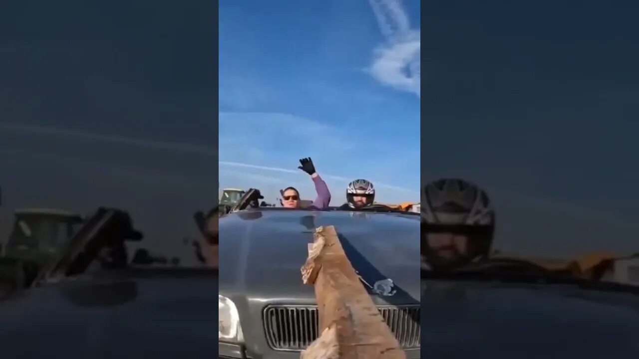 CRAZY STUNT IN A CAR!