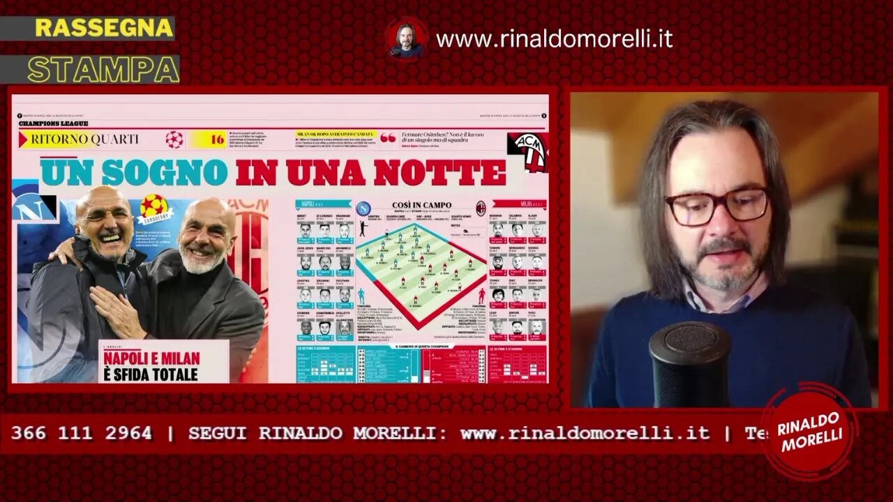 Rassegna Stampa 18.4.2023 #323 - NAPOLI-MILAN ci siamo! Il giorno della sfida del "Maradona"