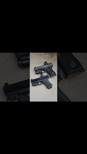 G19 9mm EDC & G44 .22LR Trainer #shorts #trainer #glock #9mm #plink