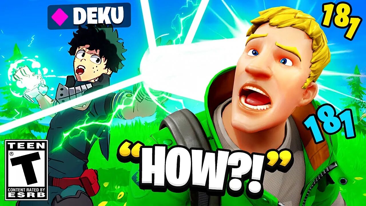 Trolling With DEKU'S SMASH Mythic! (Fortnite: My Hero Academia)