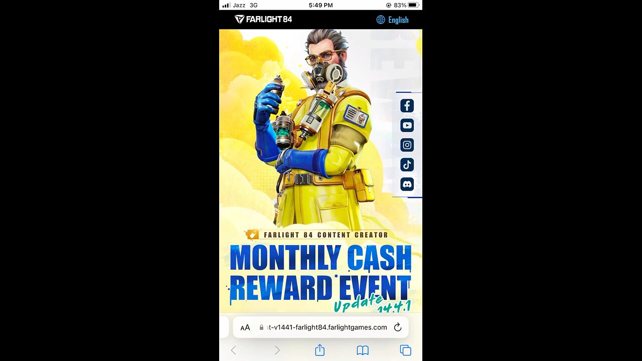 Farlight 84 Monthly Cash Reward