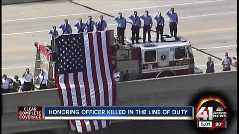 Fallen Officer Gary Michael escorted to Clinton