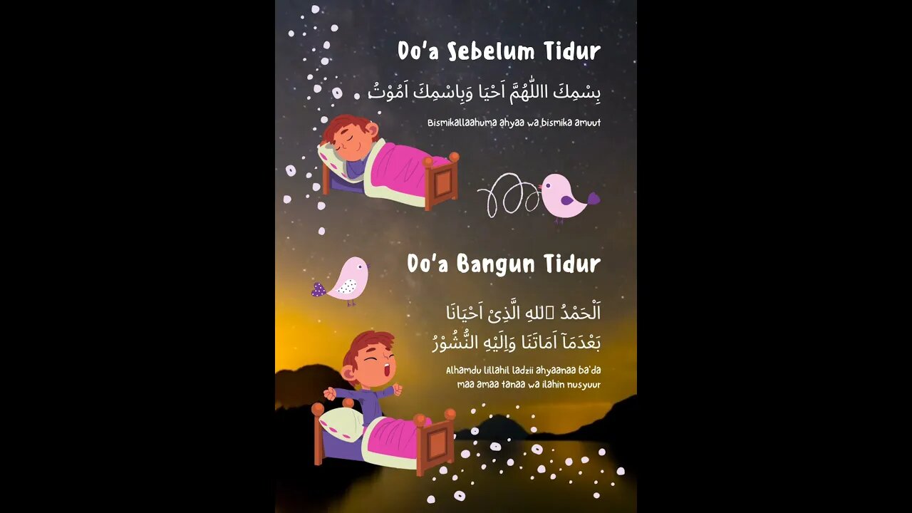 sebar kebaikan doa sebelum tidur dan sudah tidur