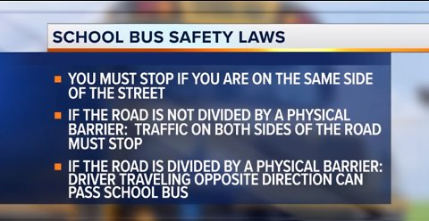 Authorities share school bus safety laws