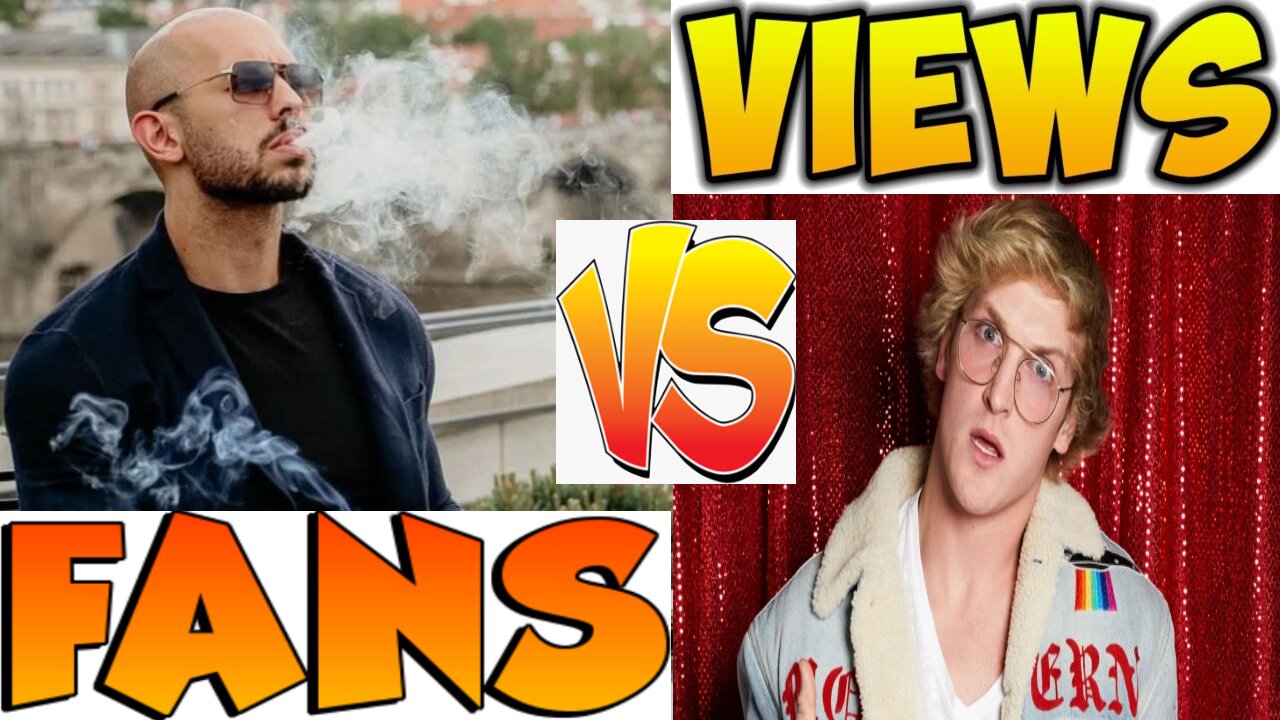 Andrew Tate Logan Paul FANS vs VIEWS!