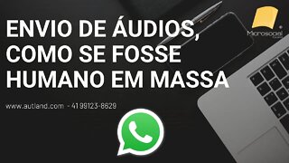 4 Multi Whats Recording Envio de Whatsapp de Áudio gravado na hora, bot áudio, whatsapp lista grátis