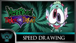 Speed Drawing: MobéBuds Trick or Treat - Candiblin | A.T. Andrei Thomas 2022