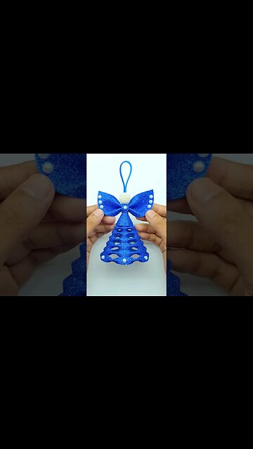 Handmade Christmas Angel For Upcoming Christmas Decoration 🌲 #diy #foamcraft #christmasdecor
