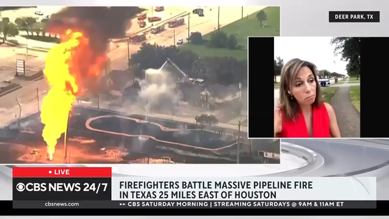 Massive pipeline fire in Texas, residents forced to evacuate