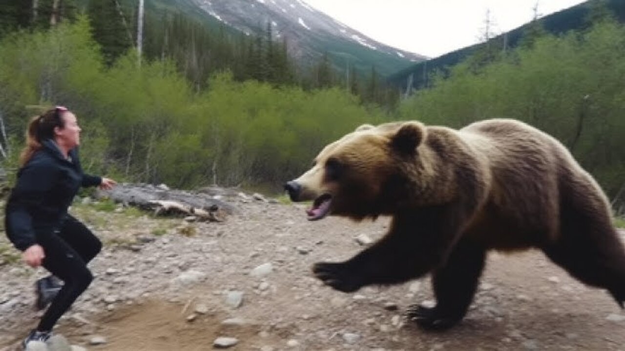 🐻Bear Attack! Hikers Brace Themselves.