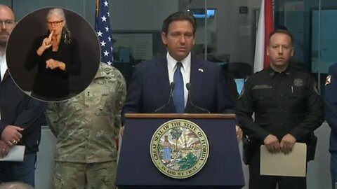 UPDATE: DeSantis Press Briefing Ahead of Hurricane Milton's Florida's Landfall - Preparations