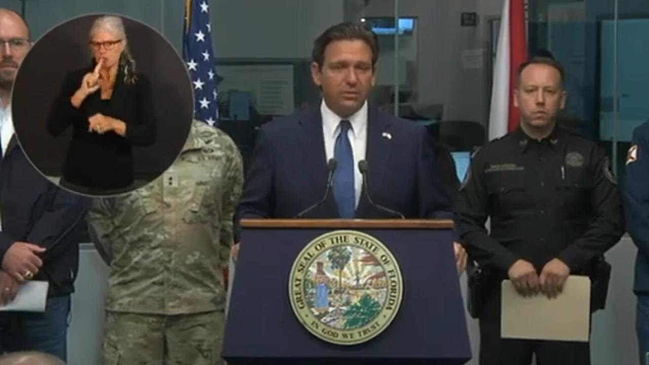 UPDATE: DeSantis Press Briefing Ahead of Hurricane Milton's Florida's Landfall - Preparations