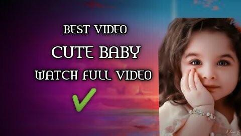 A cute baby watch a full video 🥰