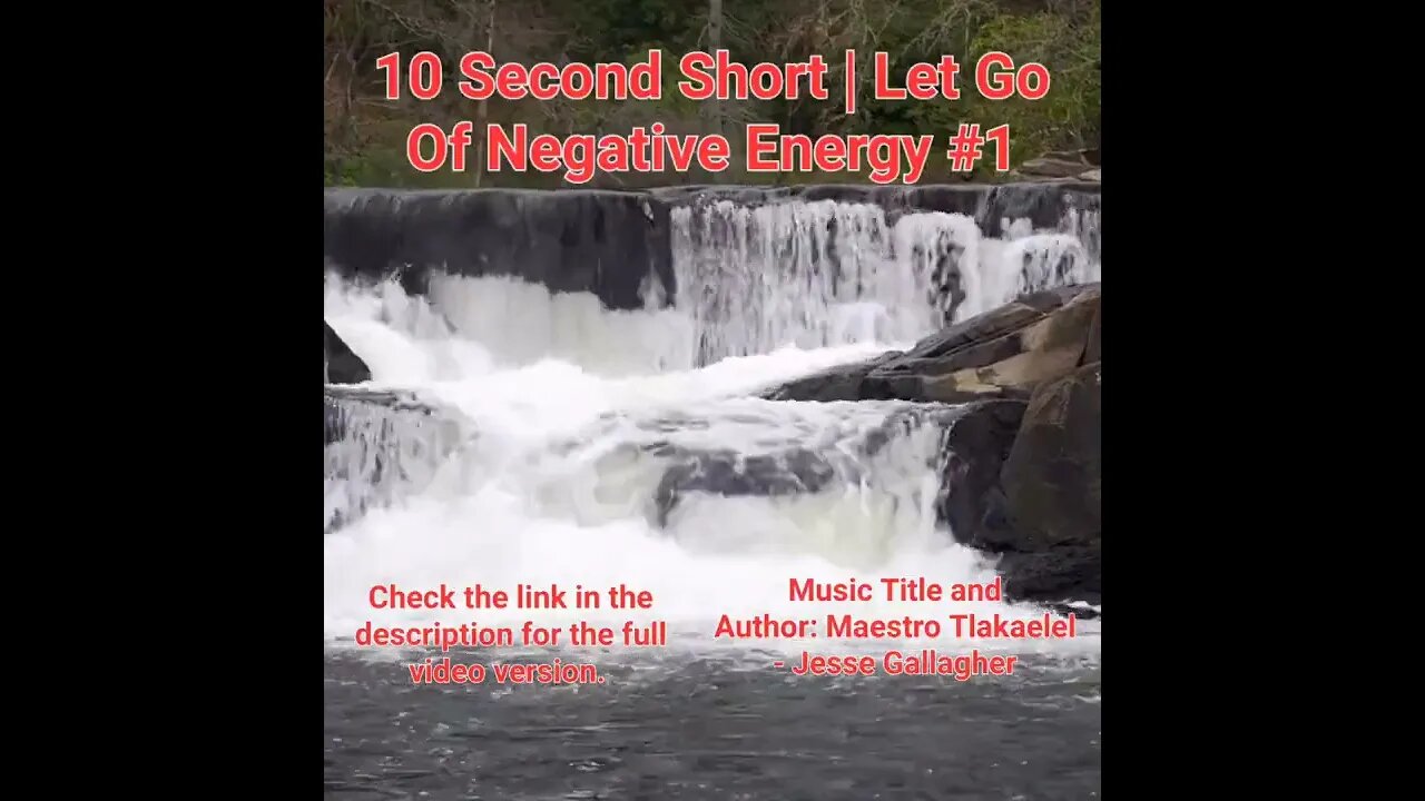 10 Second Short Of Let Go Of Negative Energy | #meditation #shorts #shortsvideo #waterfall #1