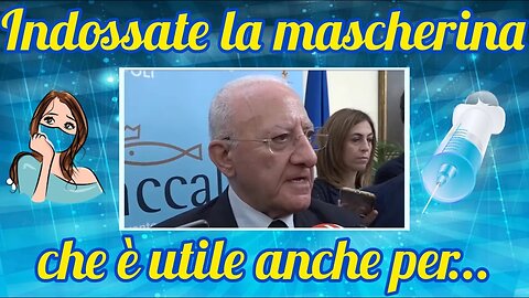 De Luca : "Vaccinazione di massa ad Ottobre!"