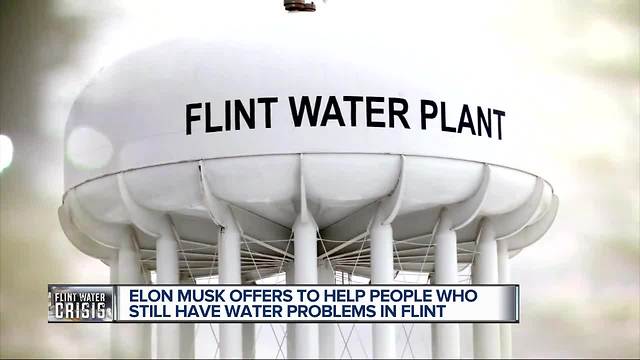 Billionaire Elon Musk vows to fund water filters for homes in Flint