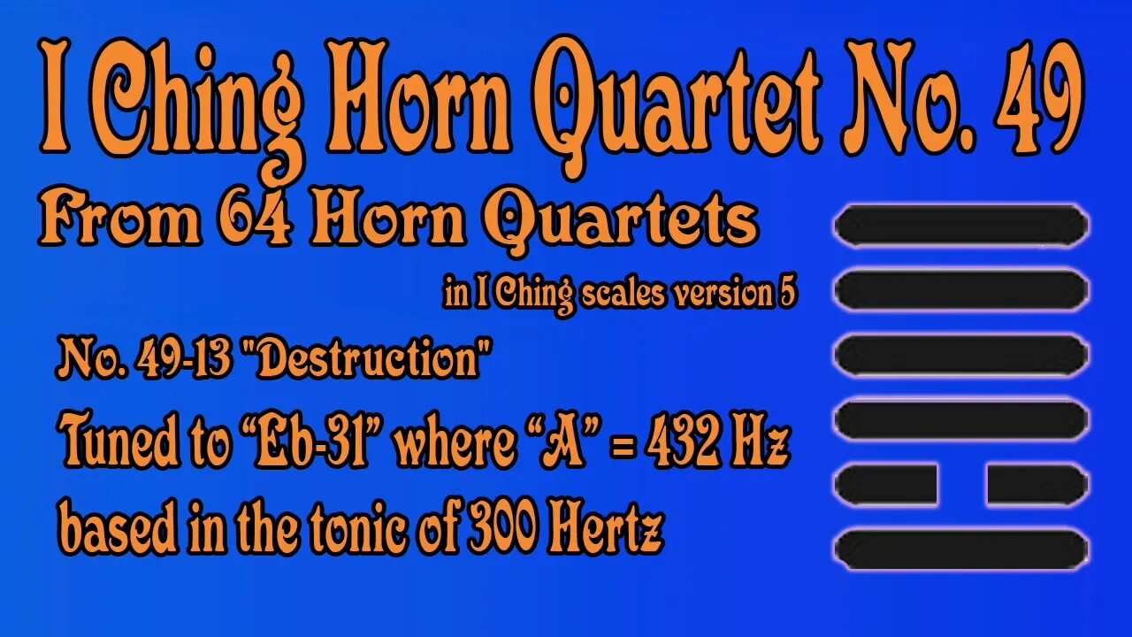 Richard #Burdick's #Horn #Quartet No. 49, Op. 308 No.49 - tuned to 300 Hz.