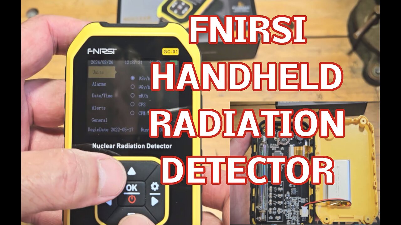 FNIRSI Rechargeable Handheld Radiation Monitor, Gamma, Beta, Xray