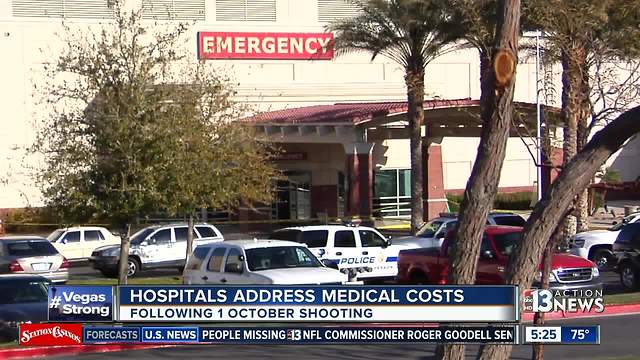 Las Vegas hospitals address how they will deal with medical costs of shooting victims