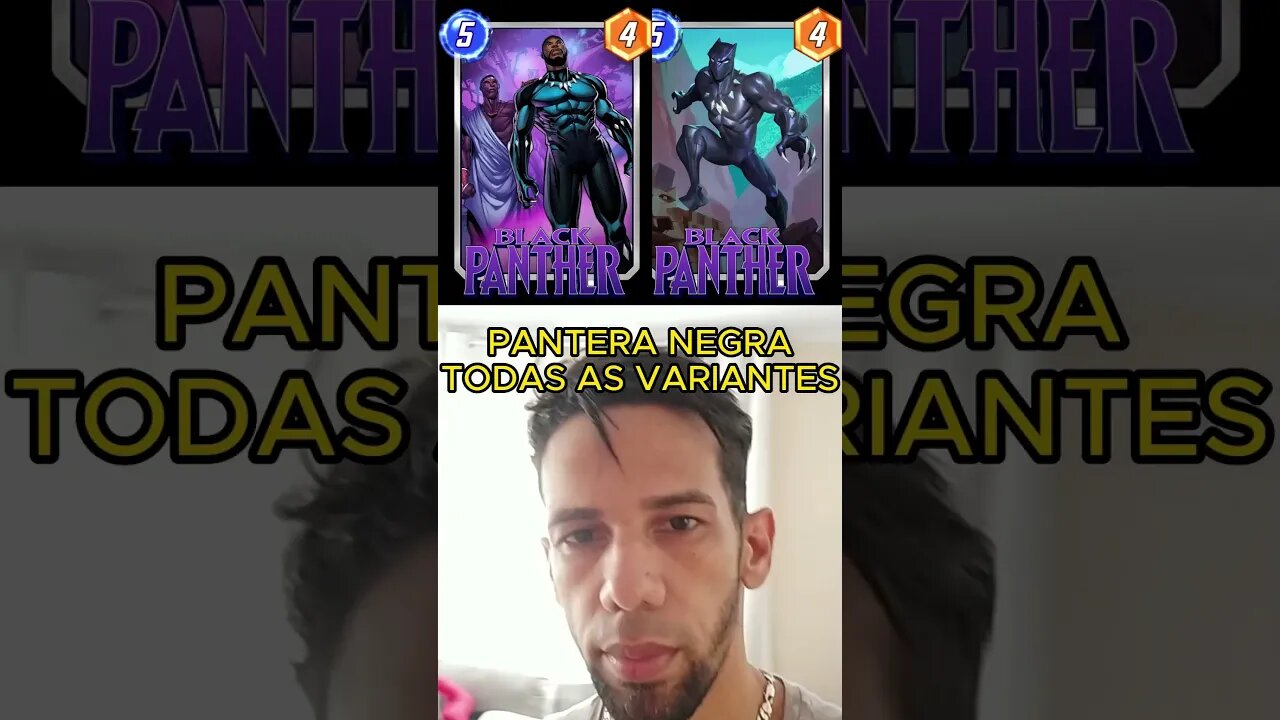 PANTERA NEGRA TODAS AS VARIANTES MARVEL SNAP #marvelsnap