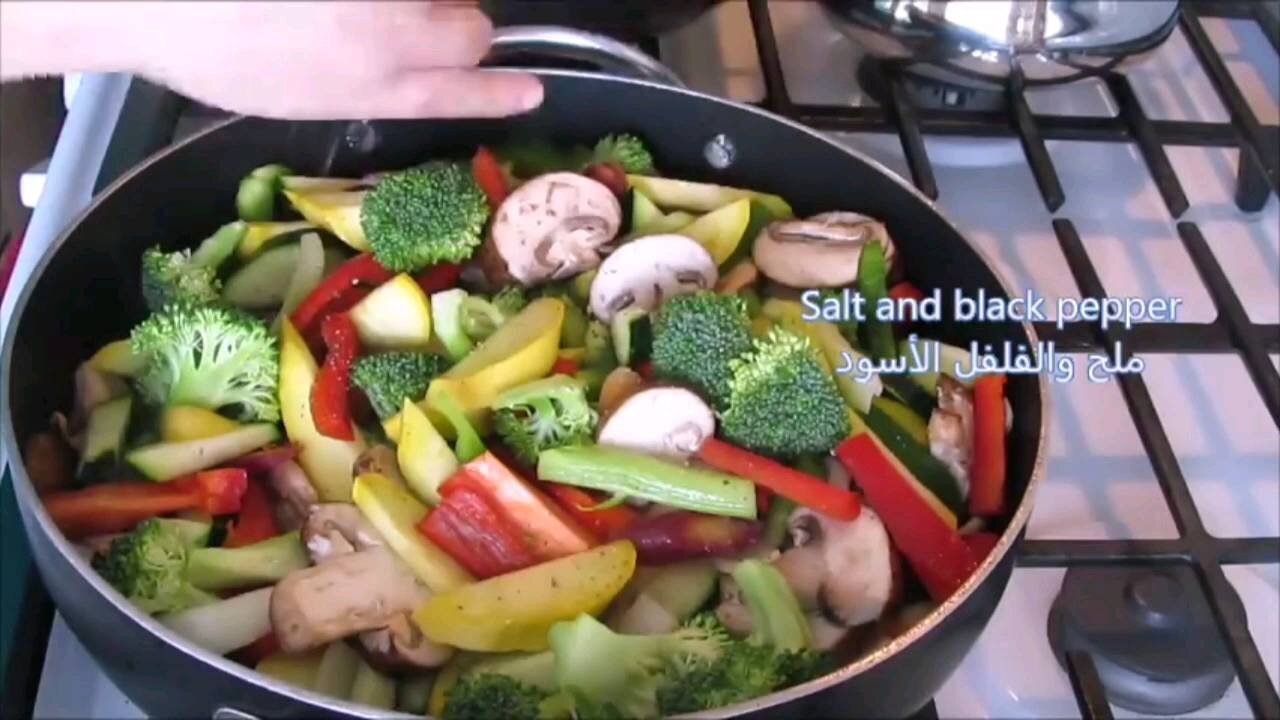 spaghetti with vegetables