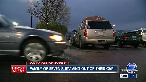 Cycle of poverty has family of 7 living inside SUV in suburban Denver