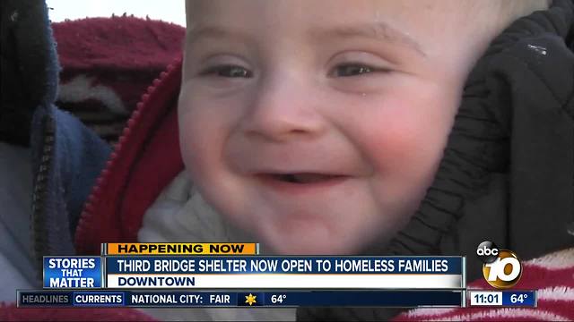 Third shelter opens for homeless families