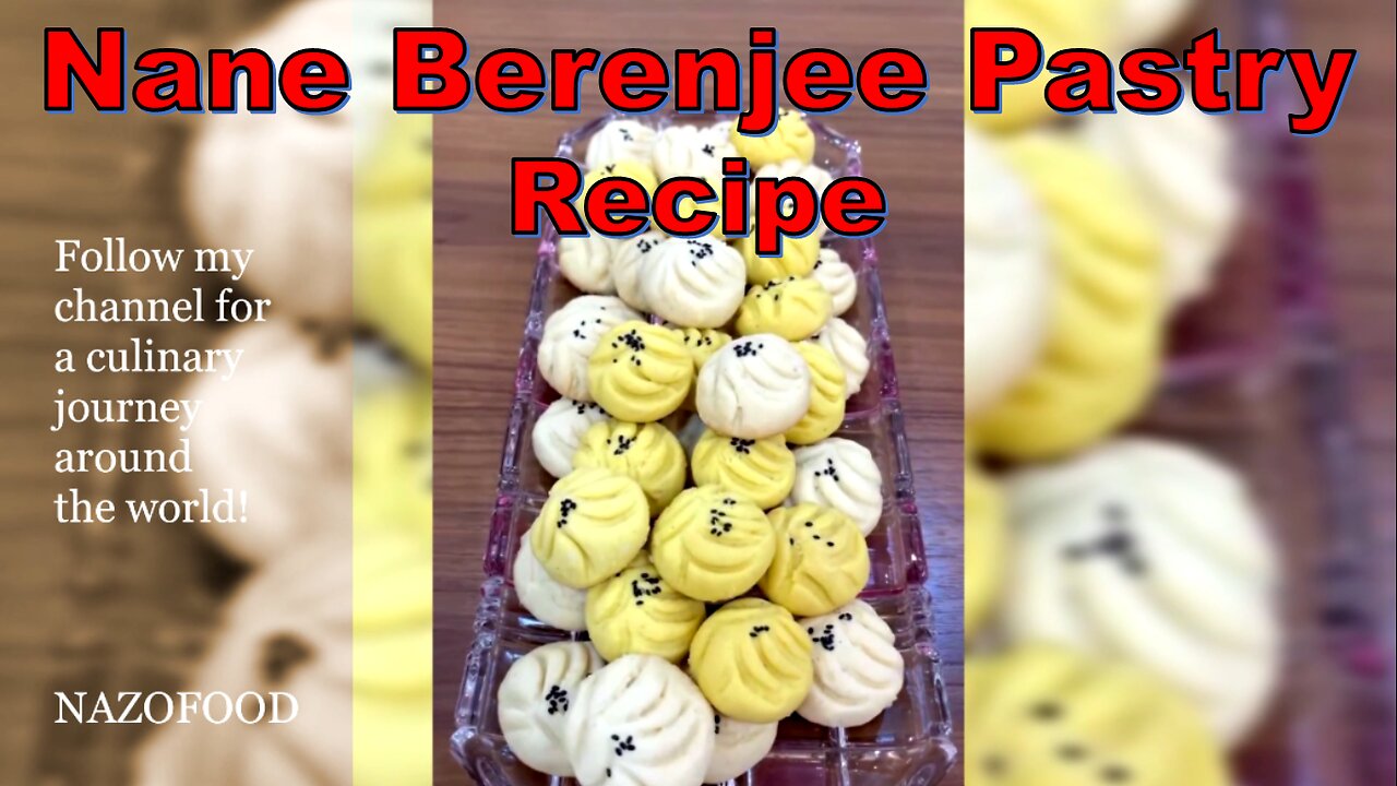 Nane Berenjee Pastry Recipe | رسپی شیرینی نان برنجی #NAZIFOOD