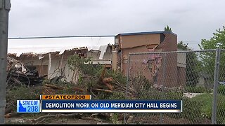 Old Meridian City Hall demolition starts