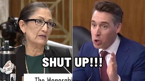 Sen. Josh Hawley EXPLODES ON Biden's Interior Sec. Over Corruption In Her Agency!