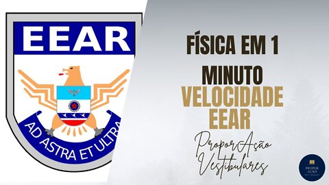 EEAR - FISICA - VELOCIDADE