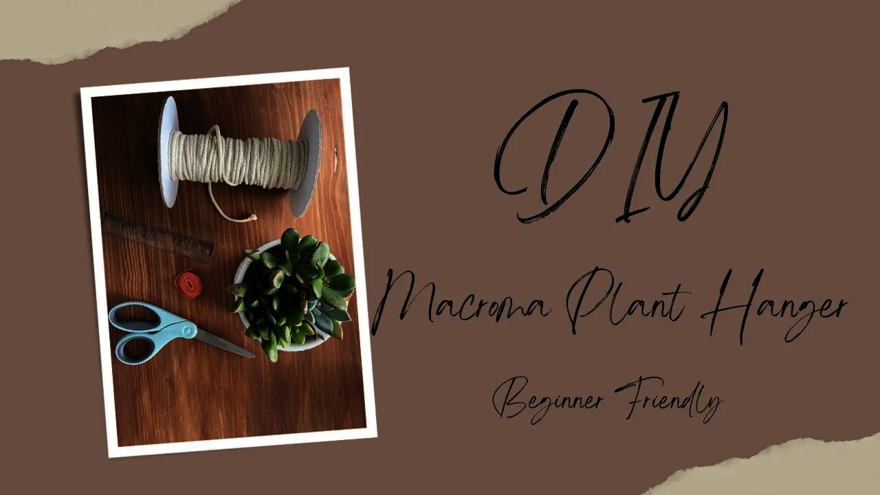 DIY Macrome Plant Hanger