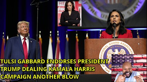 TULSI GABBARD ENDORSES PRESIDENT TRUMP IN HUGE SPEECH.