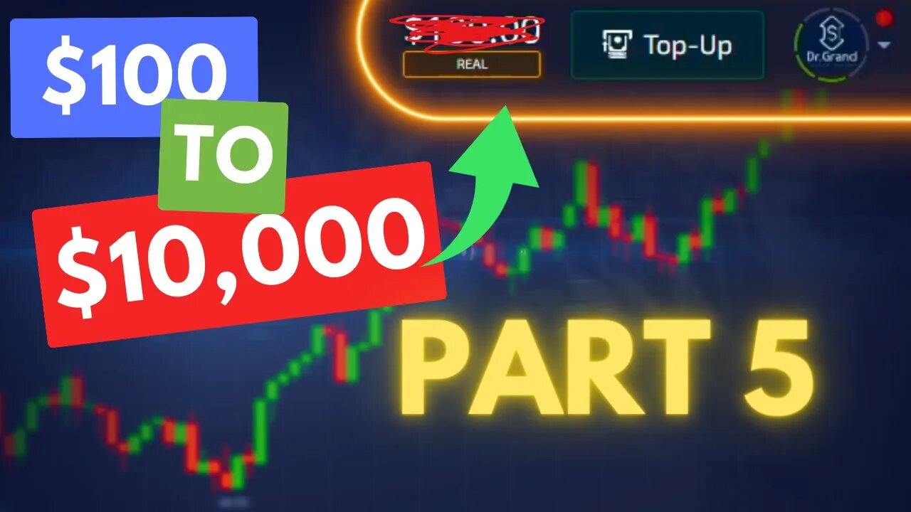 $100 to $10,000 Challenge Day 5 - Binary Option Strategy in Pocket Option - #makingmoneyonline