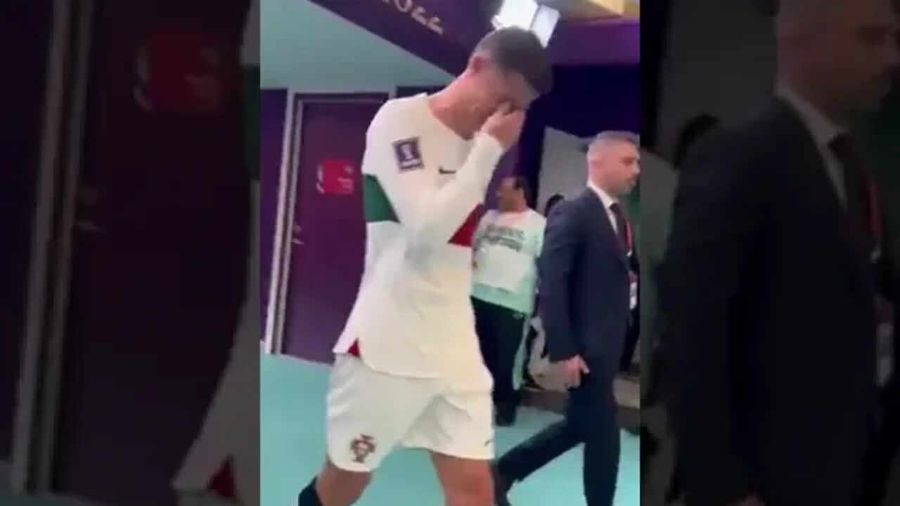 The dream is over Cristiano Ronaldo in tears 💔💔 #ronaldo #football #shorts #worldcup