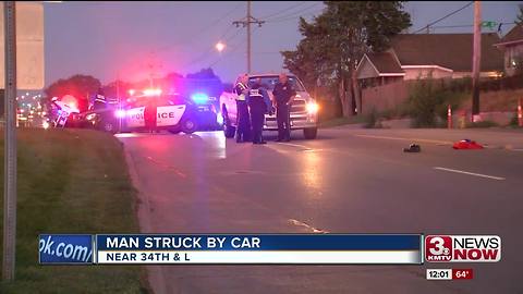 Elderly man hit by car near 34th and L