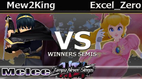 MVG FOX|Mew2King (Marth & Sheik) vs. IFF|Excel_Zero (Peach) - Melee Winners Semis - TNS7