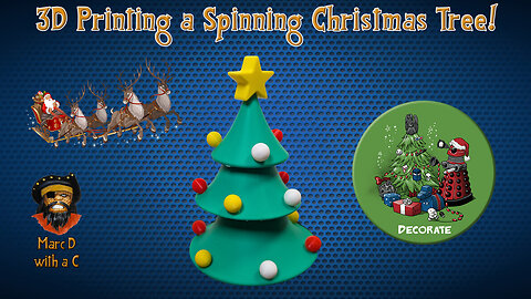 3D Printing a Spinning Christmas Tree!