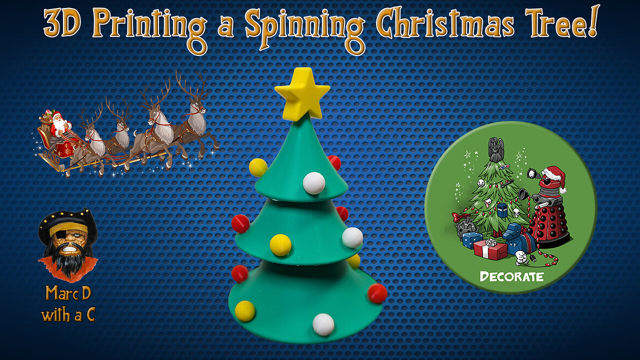 3D Printing a Spinning Christmas Tree!