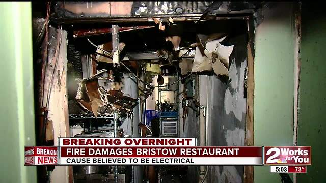 Bristow's Beach House Restaurant damaged by fire