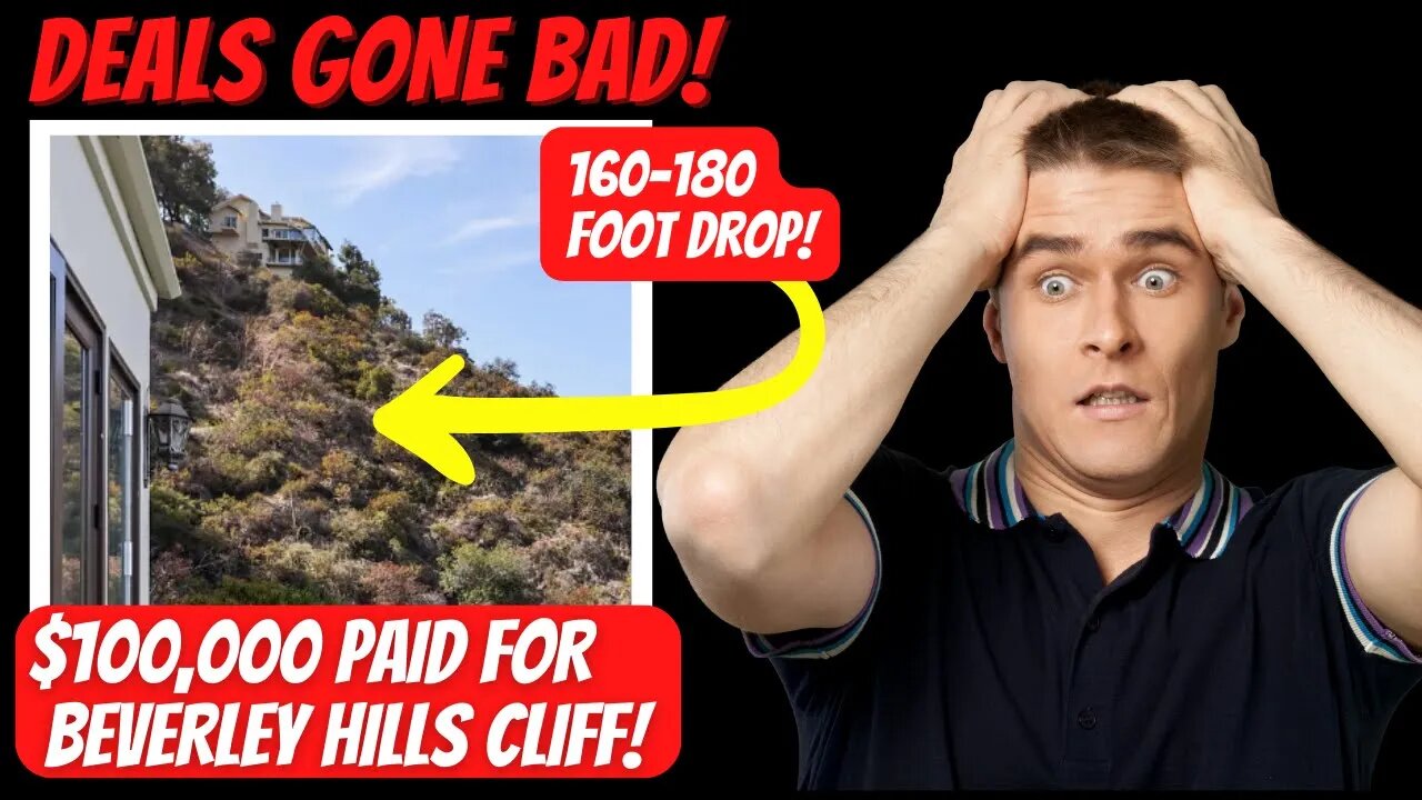 $100,000 Paid for Beverly Hills Cliff! Deals Gone Bad: Un-buildable Lot on Steep Hill!