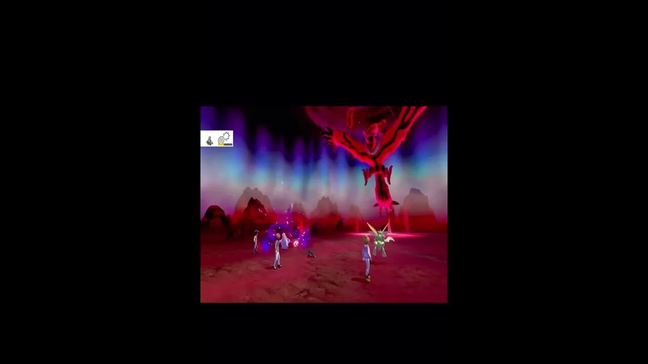 Pokémon Sword - Dynamax Yvelta Used Dragon Rush!