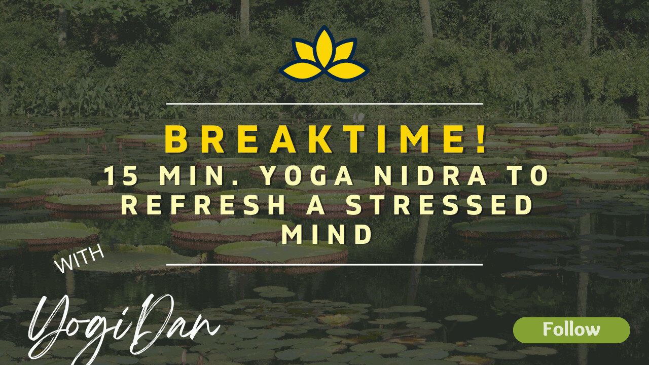 Need a Break? Try 15 minute Yoga Nidra to Refresh a Stressed Mind