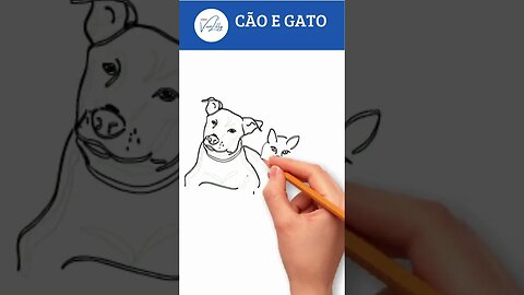 COMO DESENHAR UM CACHORRO E UM GATO . PASSO A PASSO. MUITO FÁCIL