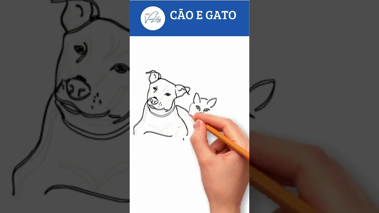 COMO DESENHAR UM CACHORRO E UM GATO . PASSO A PASSO. MUITO FÁCIL