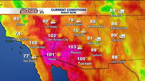 Hot start to the week, but some relief is around the corner