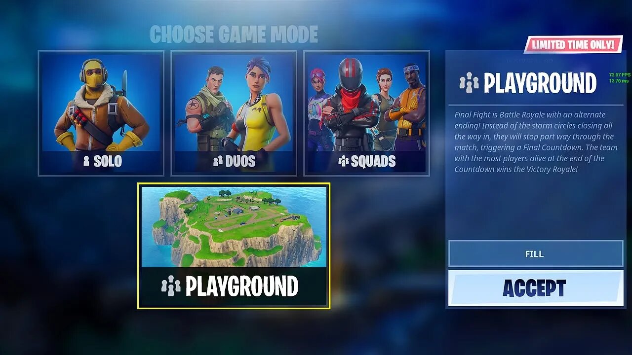 *NEW* Playground LTM GAMEMODE IN FORTNITE! - Fortnite Battle Royale NEW MODE